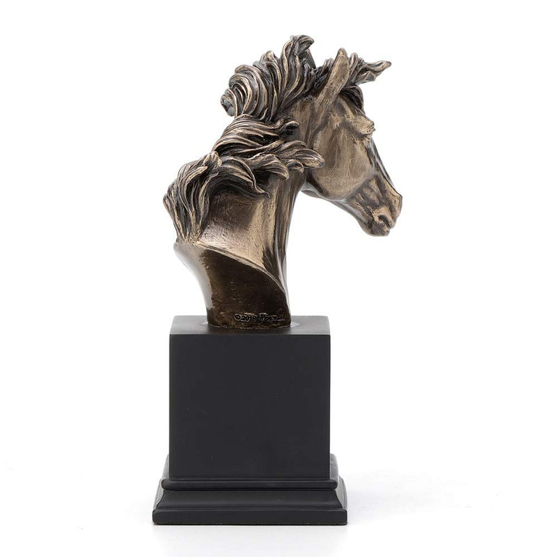 Veronese Design Horse Head Bust On Plinth