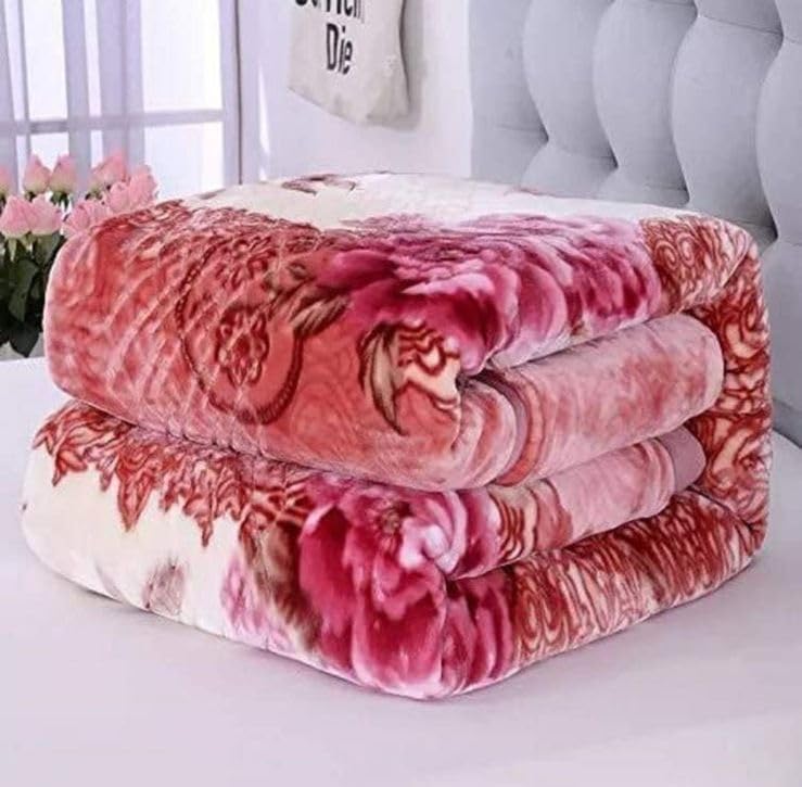 ALCITIC HOME Supersoft Mink Blanket Double Ply Warm & Cosy Heavy Blanket for Winter (Multicolor 01)