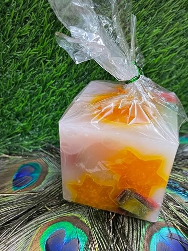 Soulshrine Vanilla and Fragrance Chunk Candle for Home Decor | Intensely Fragranced Chunk Cube Candle | 48 Hours Burning Time | Hand Poured Pure Wax Candles