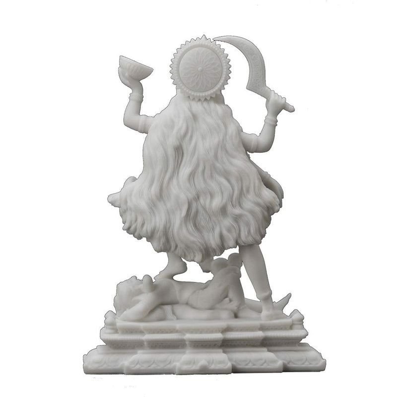 Veronese Design 7 3/4" Tall Resin Cast Marble Finish Kali Standing On Lord Shiva's Chest Hindu God Statue Indian Idol