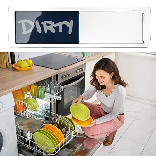 Ubersweet® Dishwasher Magnet Clean Dirty Sign, Multipurpose Dishwasher Sign ABS Practical for Home (A)