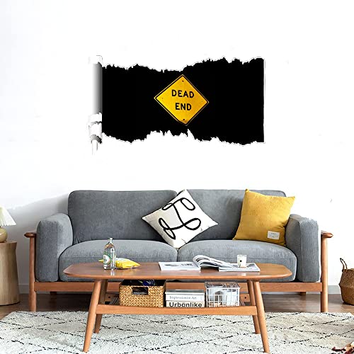 GADGETS WRAP Printed Wall Decal Sticker Scratched Paper Style Wall Decal (90cm x 50cm) - DeadEnd