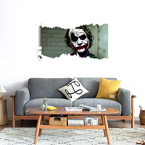 GADGETS WRAP Printed Wall Decal Sticker Scratched Paper Style Wall Decal (90cm x 50cm) - Joker Art