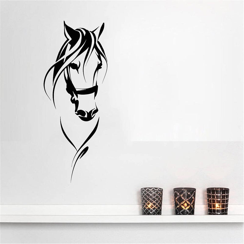 GADGETS WRAP Vinyl Decal Sticker Race Horse Head (Item Finish Size : 124cm x 57cm)