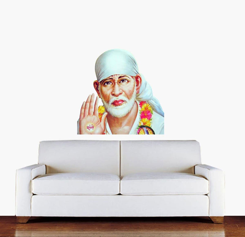 Decor Kraft Saibaba Wall Sticker & Decal,Size- 45 Cm X 36 Cm,Religious