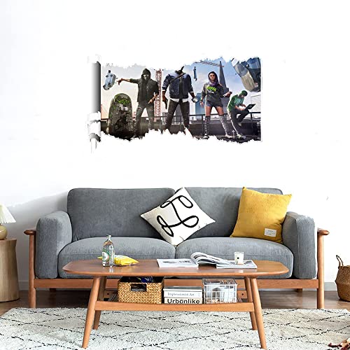 GADGETS WRAP Printed Wall Decal Sticker Scratched Paper Style Wall Decal (90cm x 50cm) - Watch Dogs 2