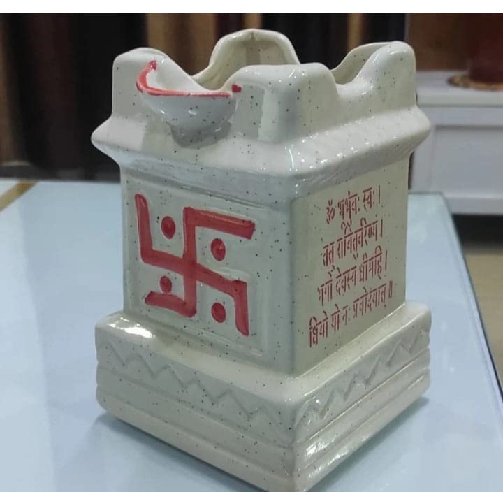 The Mug factory SRORE Ceramic Ash Tulsi Temple Indoor