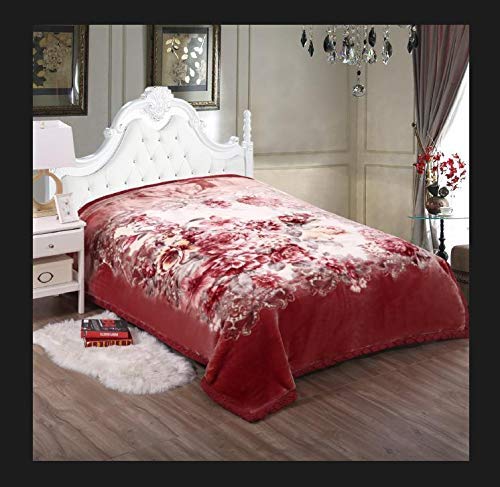 Signature Sole Microfiber 300TC Extra Soft Double Bed 2 Layered Blanket for Harsh Winters (Wine)