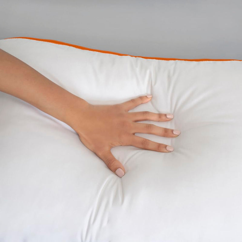 Sleepyhead Microfiber Pillow with Height & Firmness Adjustable Zipper (White, 27x17 inches, Pack of 1)