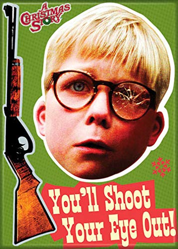 Ata-Boy A Christmas Story 'You'll Shoot Your Eye Out' 2.5" x 3.5" Magnet for Refrigerators and Lockers