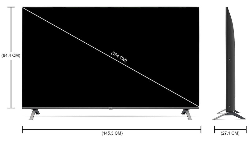 LG 164 cm (65 inches) 4K Ultra HD Smart IPS LED TV 65UN8000PTA (Ceramic Black)