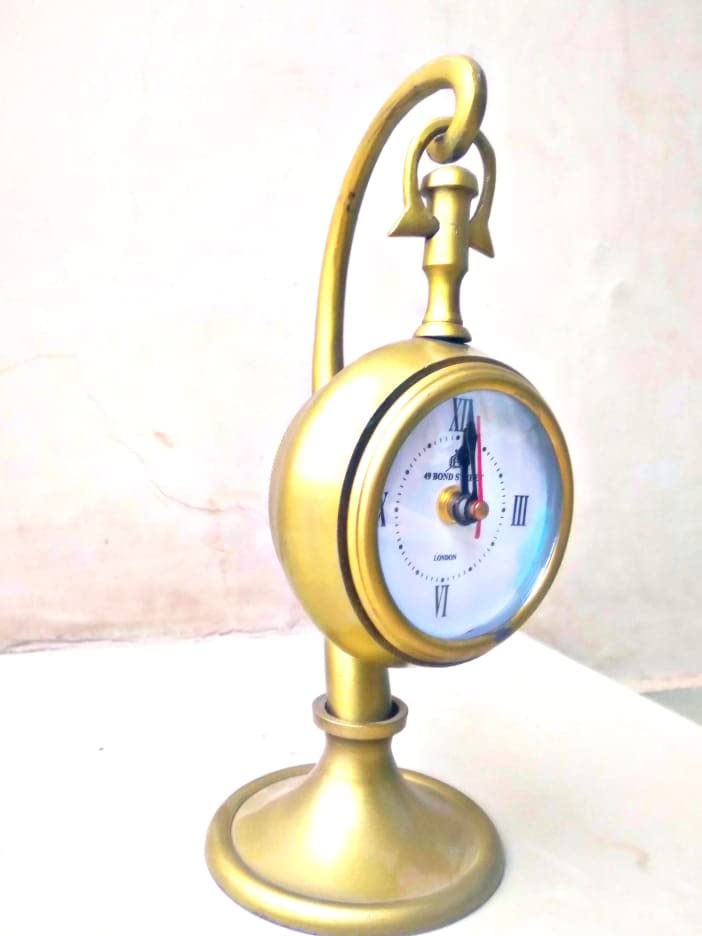 MSP Handicraft Metal Aluminum Table Clock New Look Size 10"