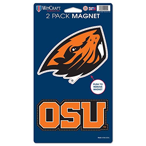 WinCraft NCAA Oregon State University WCR29061014 Magnets (2 Pack), 5" x 9"