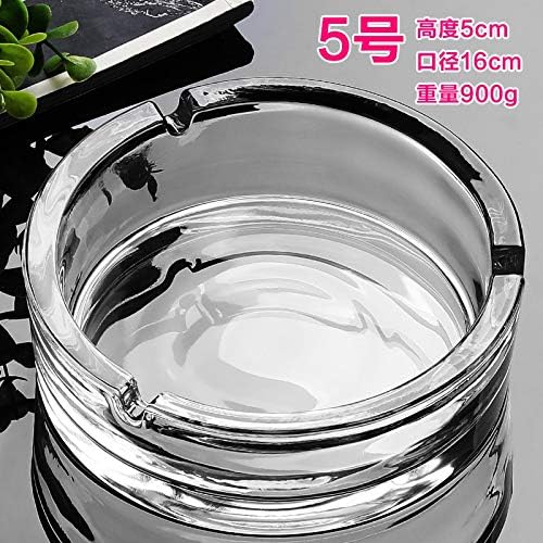 YZM Crystaline Shine Glass Smoking Ashtray Home Office Tabletop Decoration 4.2" Dia, (Flower Ashtray)