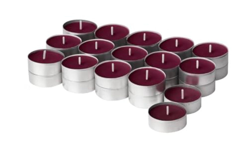 IKEA SINNLIG Scented Tealight, Sweet Berries, Red - 30 pack