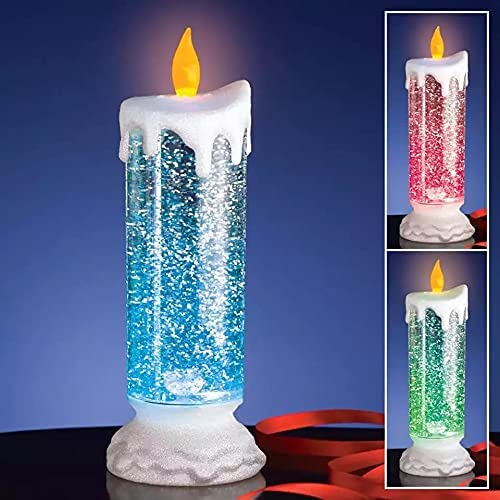 Vaibhav Enterprises Light Swirling Glitter Water Color Changing Candle Light, Tears Candle (Glitter LED Candle)