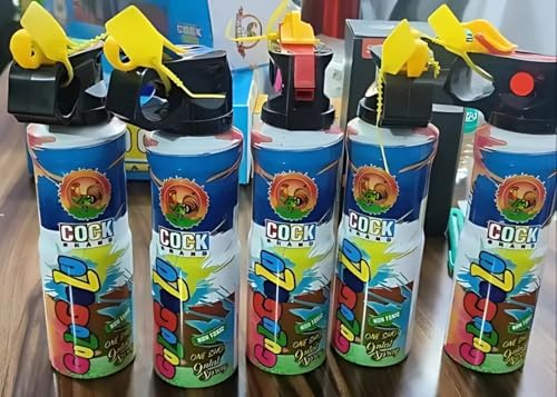 Desi Festival® - Gulal Powder Bottle with Sprinkler Cap |5 Pack - Red, Yellow, Blue, Green, Red| 90gm Gulal- each Bottle| Non- Toxic , Skin Friendly, Organic colored Powder|Holi Celebration