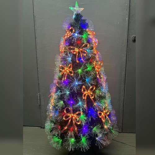 Hamster London Holy Multicolour LED Christmas Tree with Lights and Stand 6.5ft