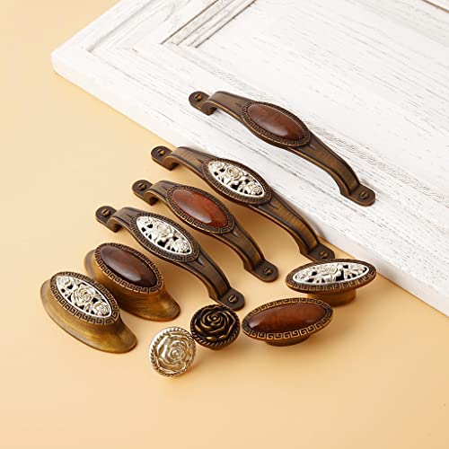 Wowobjects® Europe Style Carved Patterns Door Cabinet Drawer Pull Handle Knob 7