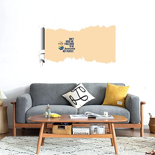 GADGETS WRAP Printed Wall Decal Sticker Scratched Paper Style Wall Decal (90cm x 50cm) - to BE Awesome