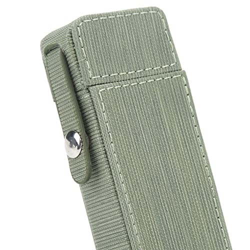 Cigarette Box, Waterproof PU Cigarette Case Delicate Strong for Office (Pea Green)