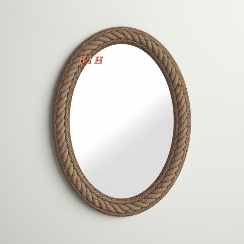 Big International Handicraft Rope Mirror (Italian, 20"×12" Inch)