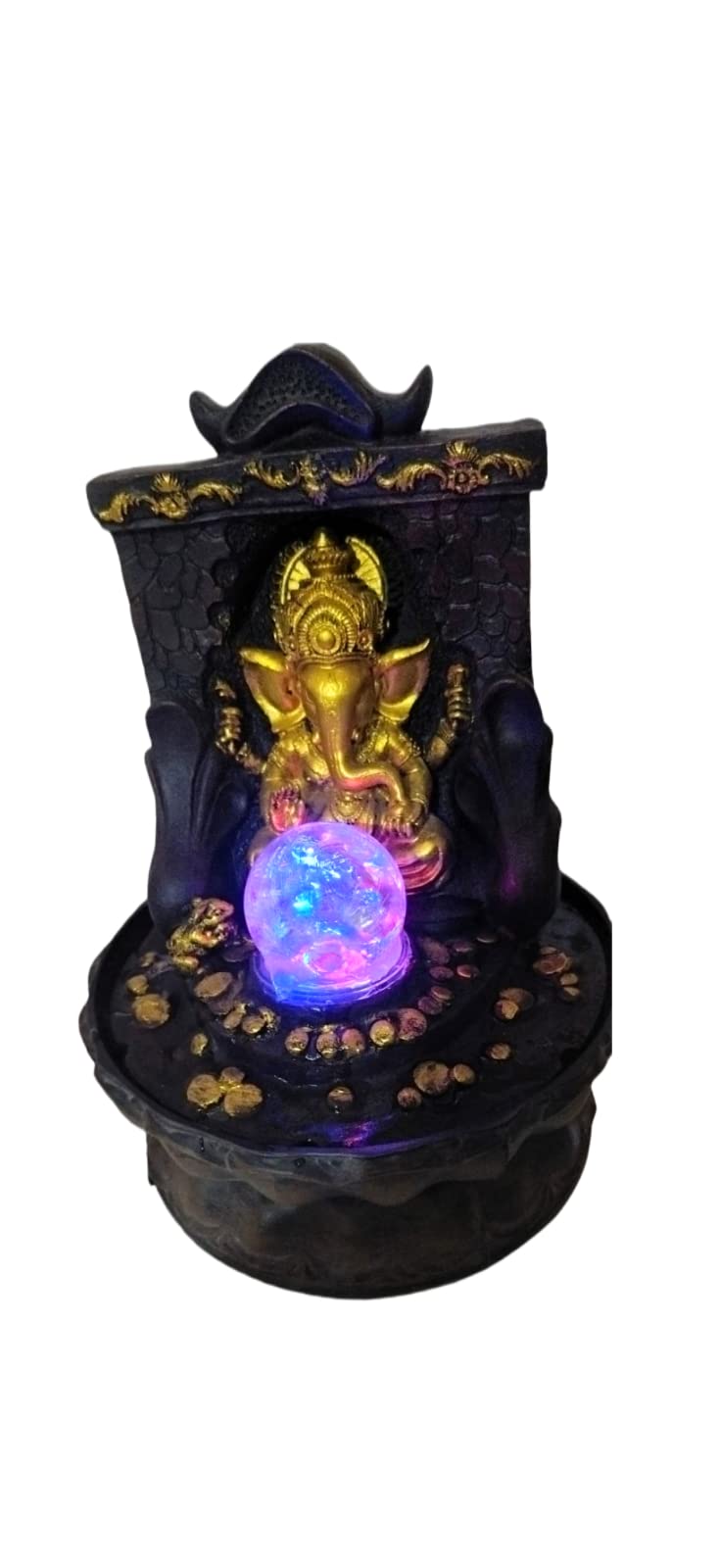 Water fountain with Led light/Home decor/Ganesh water fountain