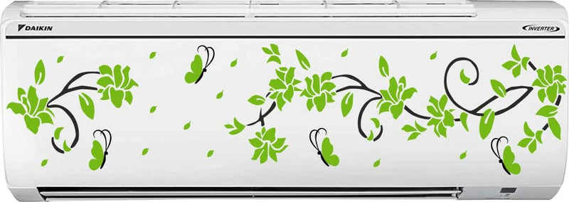 Delight Art Beautiful Flower with Butterfly Wall Sticker Size - ( 79*30 ) cm Model id - ( DAMC00704L )