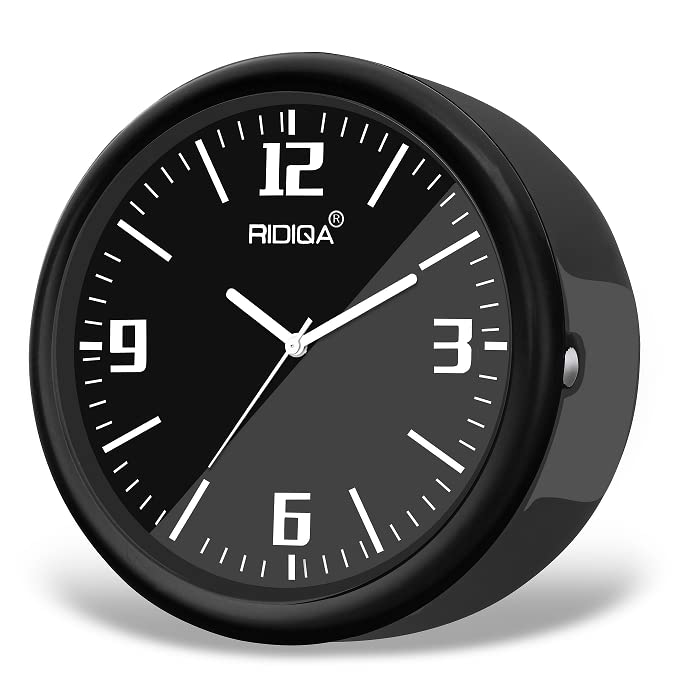 Evelyn Ridiqa Analog Car Dashboard Black Color Interior Showpiece 45MM(Plastic)