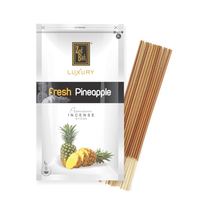 Zed Black Luxury Pineapple Incense Sticks - Pack of 4 - Fragrance Sticks