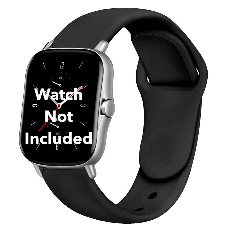 YODI New Edition Soft Silicone Classic Strap Band For Zebronics Fitness Band Zeb FIT 920CH Smart Watch Only [ Not for Any Other Models] (Black)