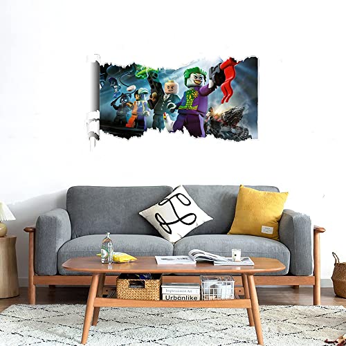 GADGETS WRAP Printed Wall Decal Sticker Scratched Paper Style Wall Decal (90cm x 50cm) - Joker Blocks Team