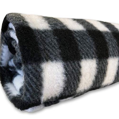 PPS Textiles Black and White Acrylic Warm and Soft Single-Bed Blanket (200 cm x 130 cm)