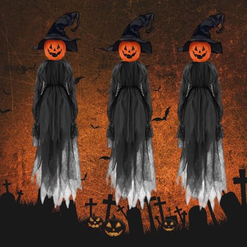 bnf® 3X Standing Witch Halloween Decorations Outdoor for Lawn Porch Home Entrance|Figures|&|Statues|
