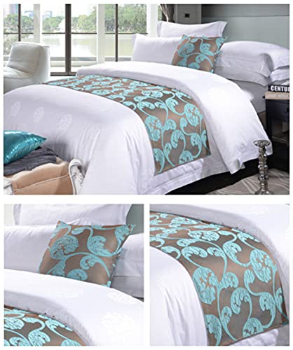 QFWMCW Hotel Bedding Bed Runners Scarves Queen Size Modern Bed Spread with Matching Pillows Home Bedding Decoration No Fading King Size