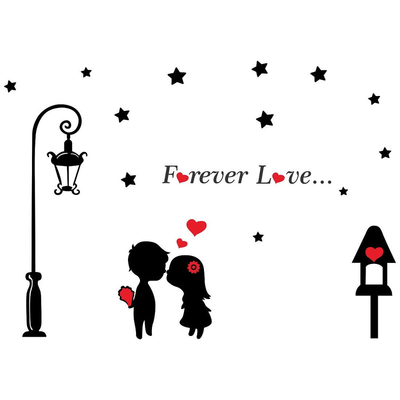 Tuffuk Forever Love Large Vinyl Wallstickers for Home Decorations(100 cm x 150 cm)5TZ422