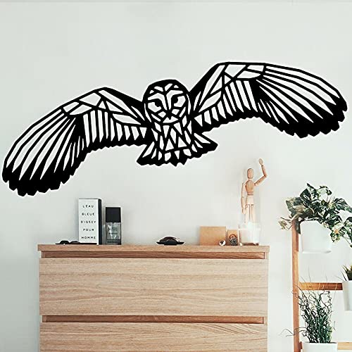 GADGETS WRAP Vinyl Decal Sticker Geometric Owl Bird (Item Finish Size : 112cm x 30cm)