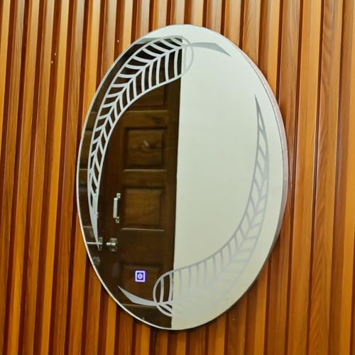 Decorative LED Mirror with Touch Sensor Lights, Wall Mounted, Full Length, for Home