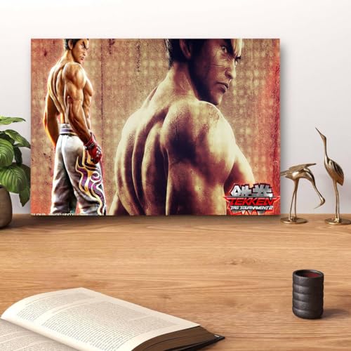 GADGETS WRAP Canvas Gallery Wrap Framed for Home Office Studio Living Room Decoration (14x11inch) - Tekken Player