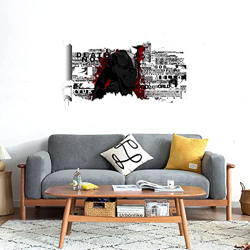 GADGETS WRAP Printed Wall Decal Sticker Scratched Paper Style Wall Decal (90cm x 50cm) - Death Note