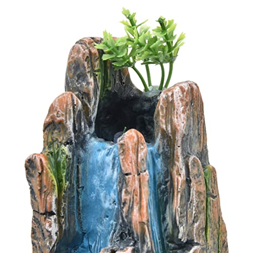 Ubersweet® Desktop Fountain, Waterfall Fountain Ornament for Bedroom for Table(