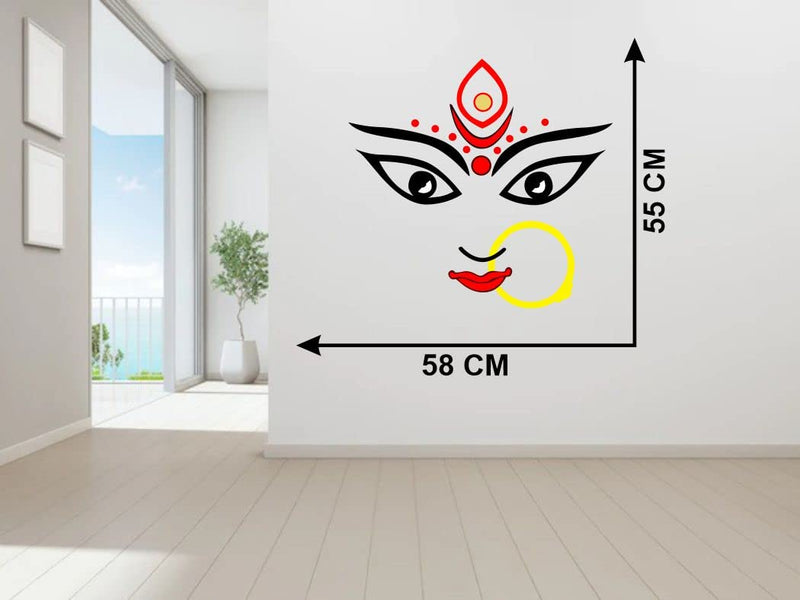 Art's Cafe Durga Maa Wall Sticker Size - (58 * 55) cm - (ACC0276L)