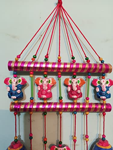 Surya Art Gallery Wind Chime Door Hanging Ganesh mensan Set of 1 pc