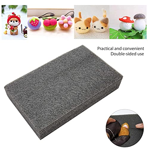 Felting Foam Mat, Foam Needle Felting Pad Felting Holder Craft Tool Black for Manual DIY Craft(250 * 150 * 52mm)