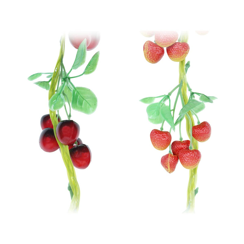 Wonderland ( Set of 2 Artificial Fruit String Combination of Cherry and Strawberry