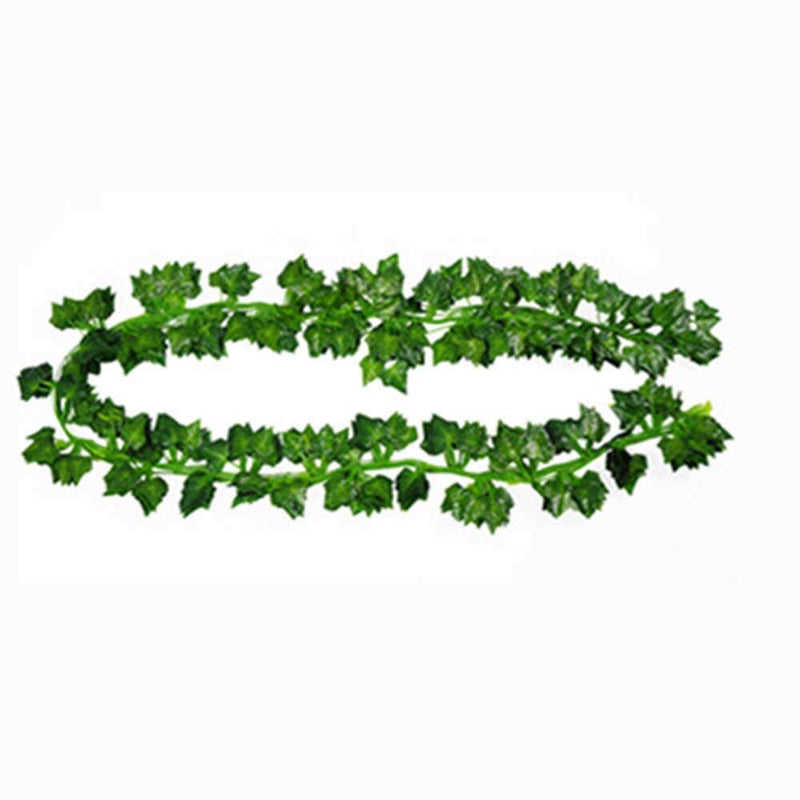 SHOPEE Artificial Hanging Creeper Leaves Vine (Green, 12 Pieces)