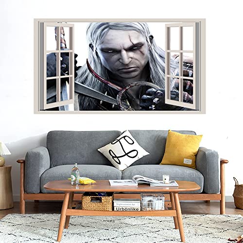 GADGETS WRAP Printed Wall Decal Sticker Fake Window Style Decal (90cm x 50cm) - Danger Assassin