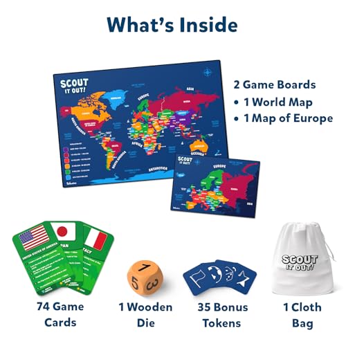 Skillmatics Board Game - Scout It Out, Guessing & Trivia Game for Families, Educational Toys, Card Games for Kids, Teens and Adults, Gifts for Boys and Girls Ages 7, 8, 9 and Up