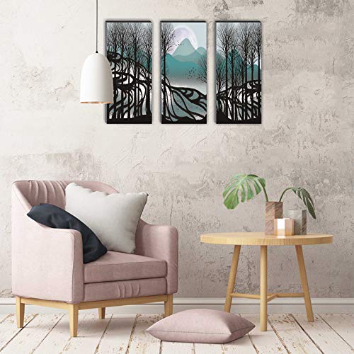 SAF 6MM MDF Board Sunrise Nature Landscape Multi-Effect Design Painting 15 Inch X 18 Inch BANFJ64