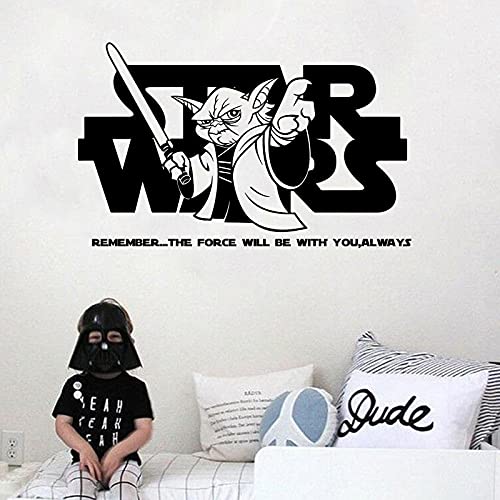 GADGETS WRAP Vinyl Decal Sticker May The Force Be with You War (Item Finish Size : 91cm x 56cm)